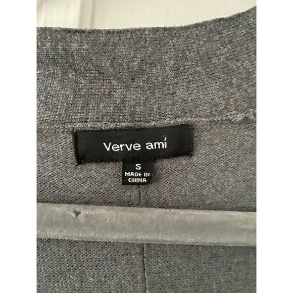 Verve ami charcoal gray cardigan sweater S - Picture 2 of 5